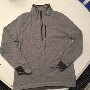 Men's Gray Quarter-Zip Jacket